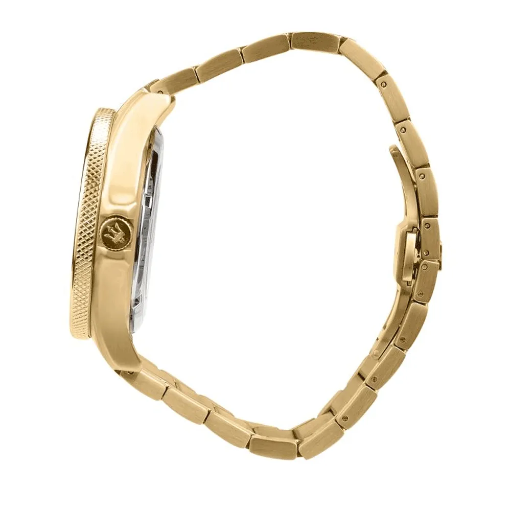 Maserati Sfida Black/Yellow Gold-Toned Men's Watch R8823140003