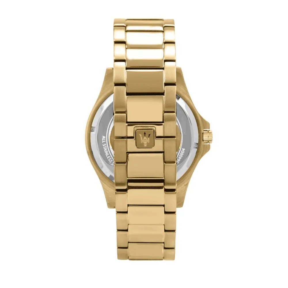 Maserati Sfida Black/Yellow Gold-Toned Men's Watch R8823140003