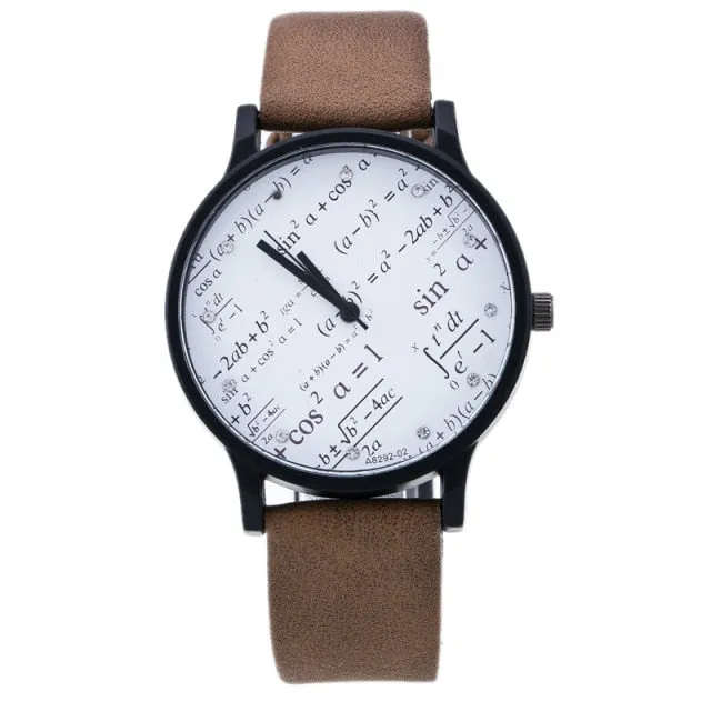 Mathematical Men Watch Geometry Elements Student Watch