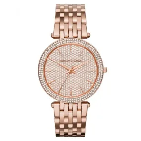 Michael Kors Ladies Watch Darci 39mm Rose Gold Pave MK3439