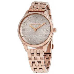 Michael Kors Lexington Quartz Crystal Pink Dial Ladies Watch MK6799