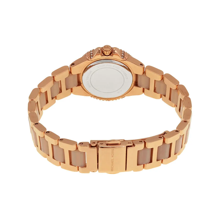 Michael Kors Petite Camille Rose Dial Ladies Watch MK4292