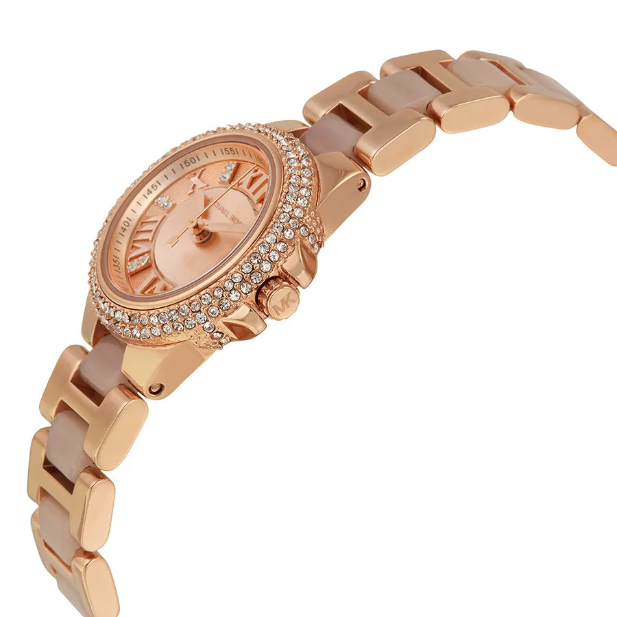 Michael Kors Petite Camille Rose Dial Ladies Watch MK4292