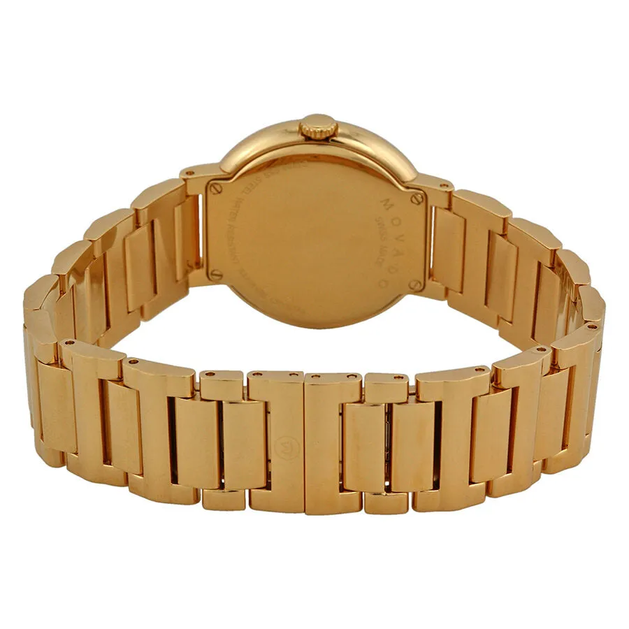 Movado Concerto Mother of Pearl Gold-plated Ladies Watch 0606422