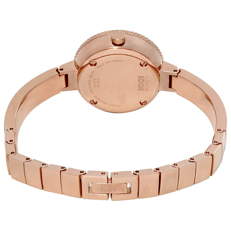 Movado Edge Concave Aluminum Dial Ladies Bangle Watch 3680022