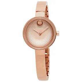 Movado Edge Concave Aluminum Dial Ladies Bangle Watch 3680022