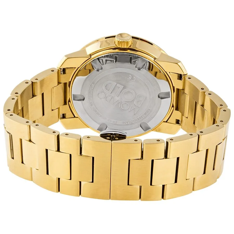 Movado Green Dial Men's Gold-tone Watch 3600582