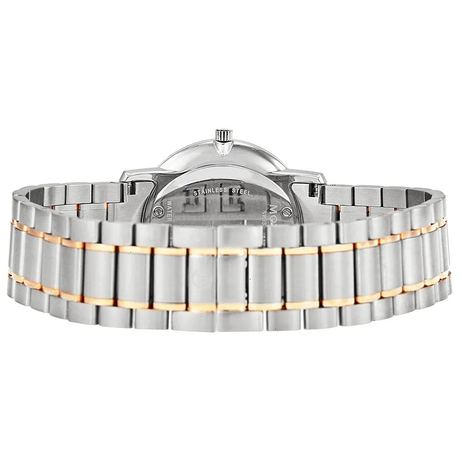 Movado Thin Classic Mother of Pearl Two Tone Stainless Steel Ladies Watch 606692 0606692