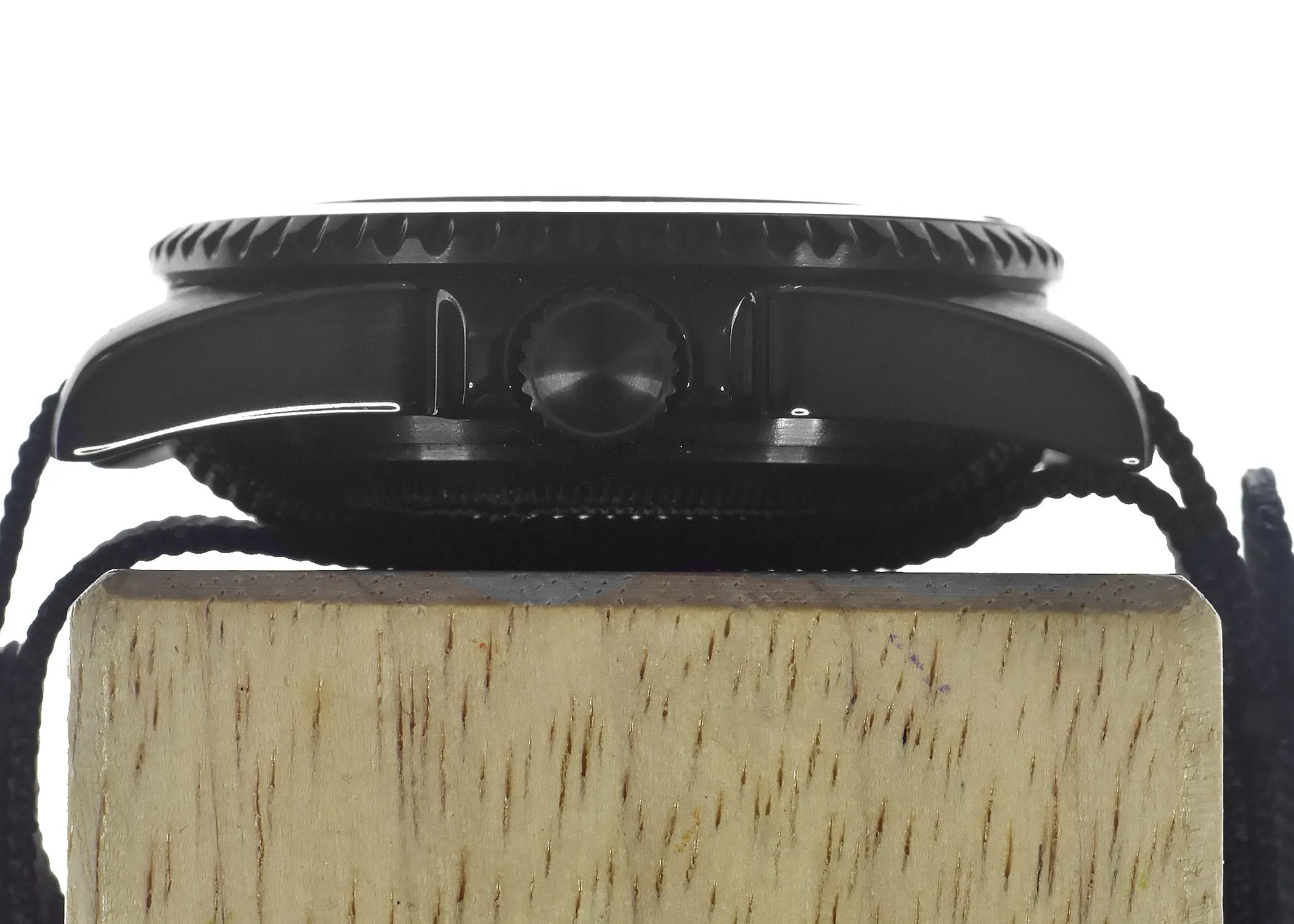 MWC 24 Jewel 1982 Pattern 300m Automatic Military Divers Watch in Black PVD with a Sapphire Crystal on a NATO Webbing Strap (Non Date Version)