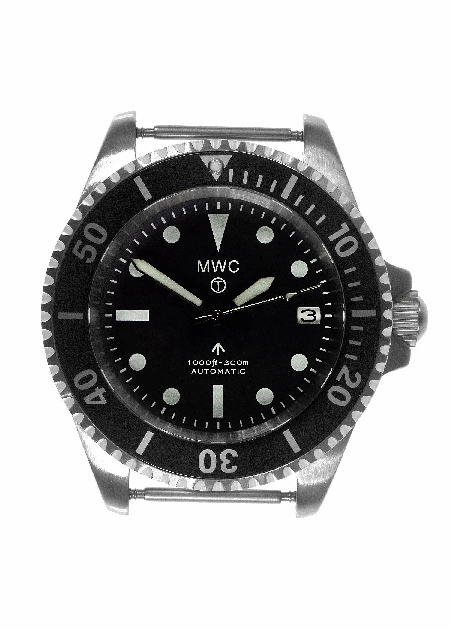 MWC 24 Jewel 1982 Pattern 300m Automatic Military Divers Watch with Sapphire Crystal on a NATO Webbing Strap