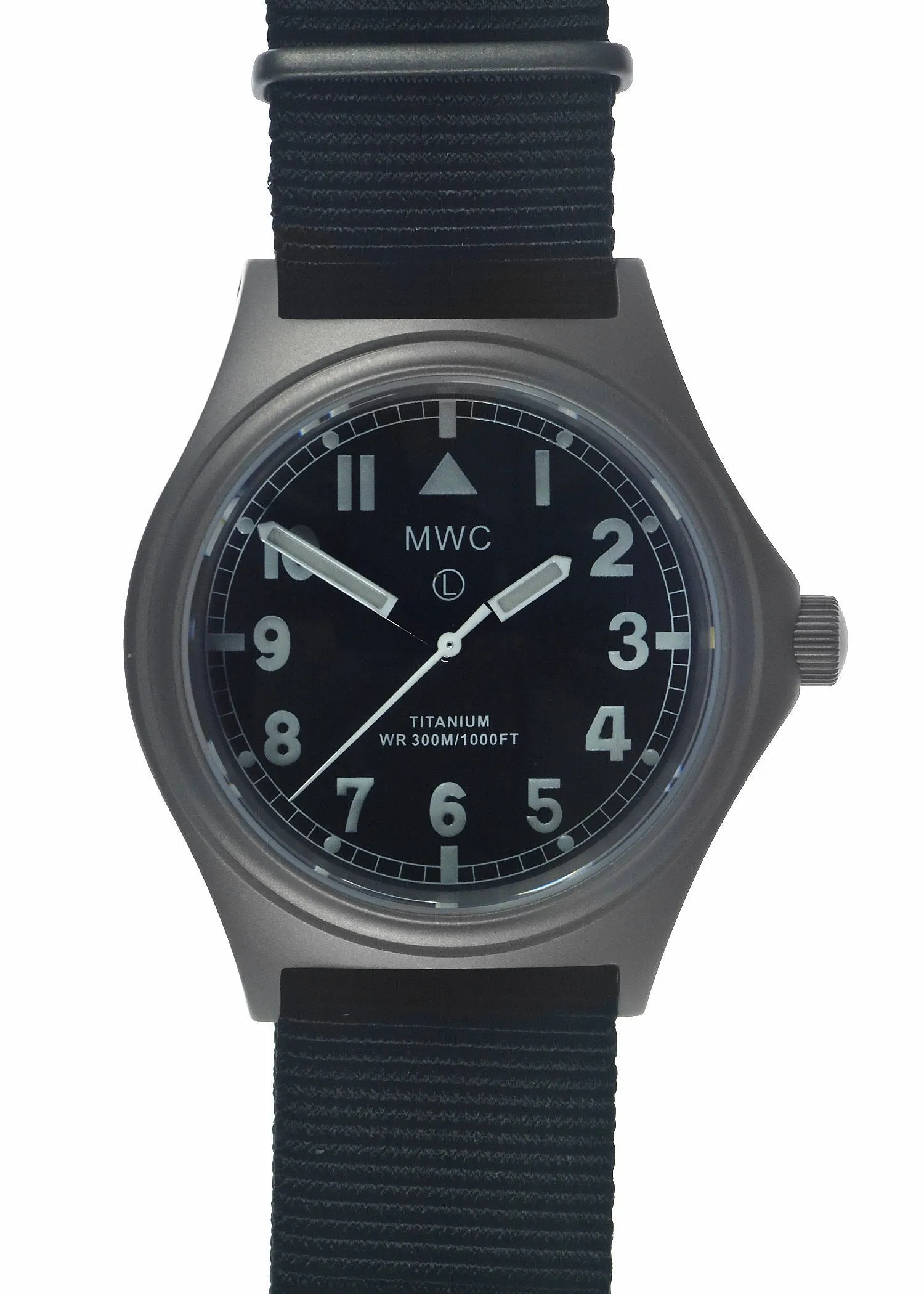 MWC Titanium General Service Watch, 300m Water Resistant, 10 Year Battery Life, Luminova, Sapphire Crystal and 12 Dial Format (Non Date Version)