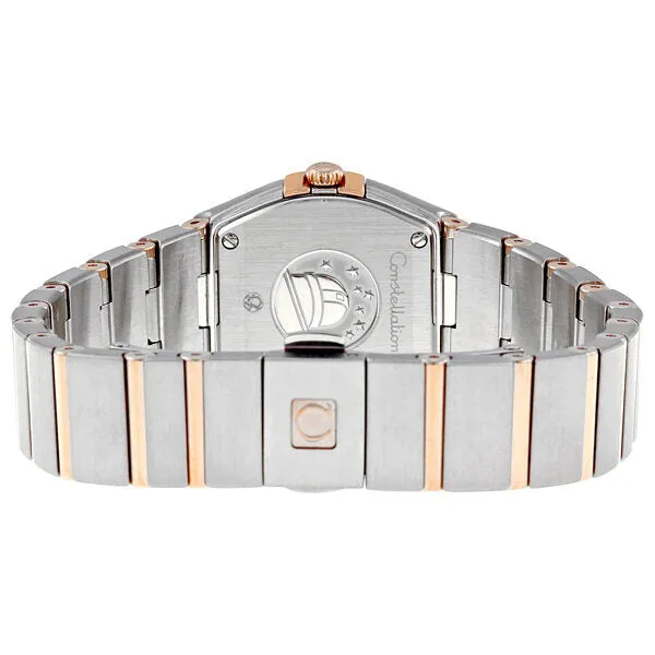 Omega Constellation Blue Dial Steel and Rose Gold Diamond Ladies Watch 12325246053001 123.25.24.60.53.001