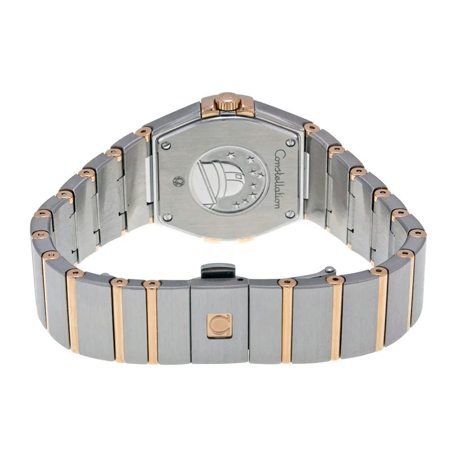 Omega Constellation Diamond Blue Dial Rose Gold and Steel Ladies Watch 123.25.27.60.53.001