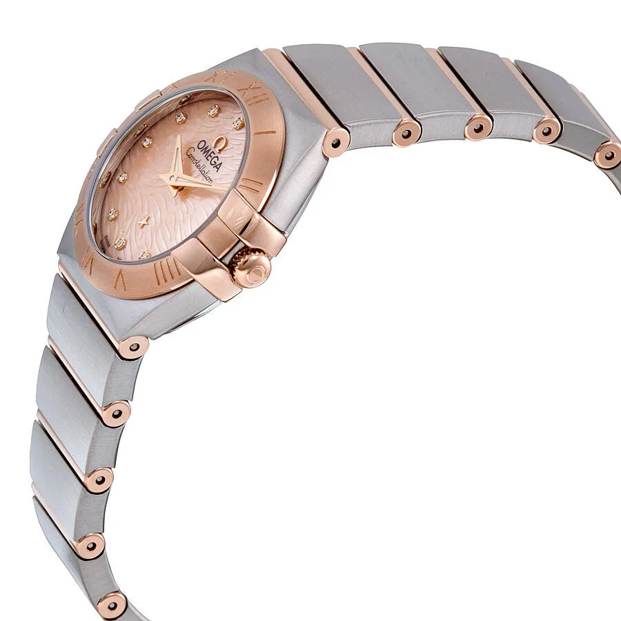 Omega Constellation Mother of Pearl Diamond Dial Ladies Watch 12320246057003 123.20.24.60.57.003