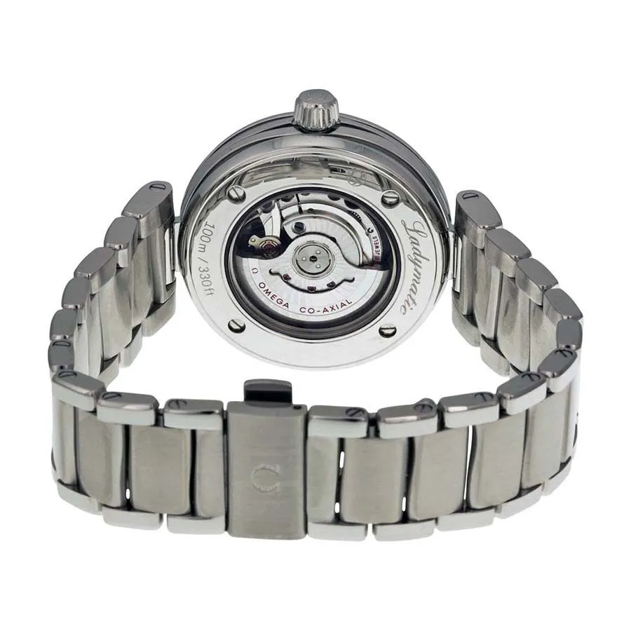 Omega De Ville Ladymatic Blue Mother of Pearl Diamond Dial Automatic Ladies Watch 42530342057002 425.30.34.20.57.002