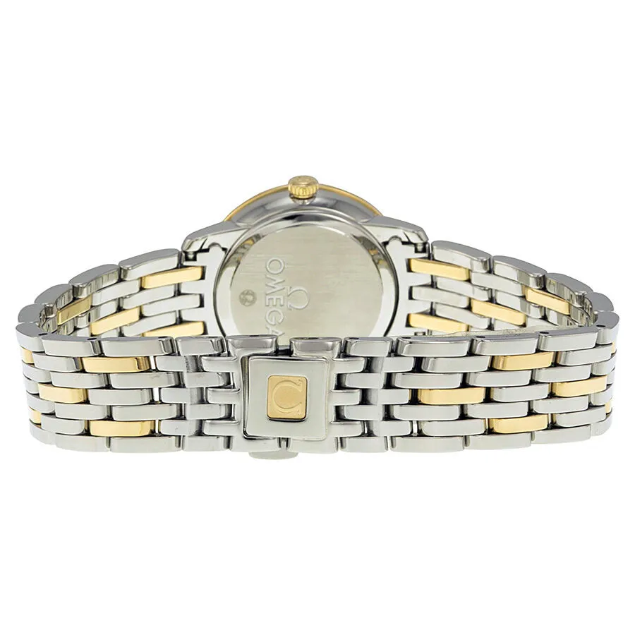 Omega De Ville Prestige Champagne Diamond Dial Steel and Yellow Gold Ladies Watch 42425246058001 424.25.24.60.58.001