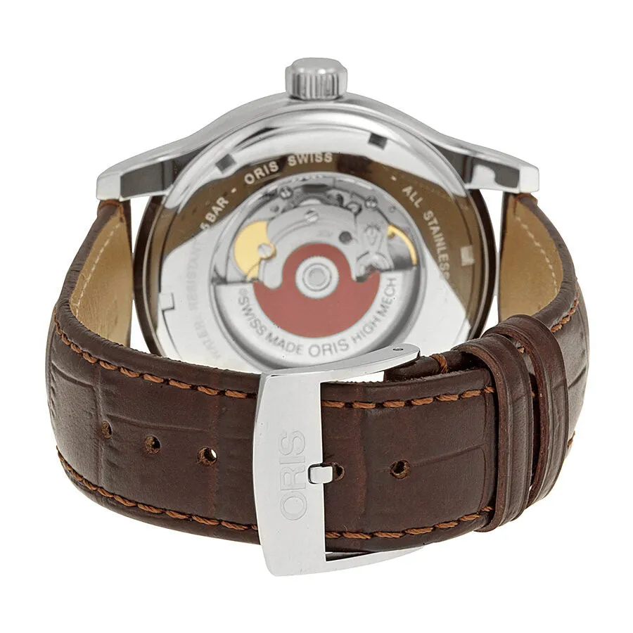 Oris Classic Date Silver Dial Brown Leather Men's Watch 733-7594-4331LS 01 733 7594 4331-07 5 20 12