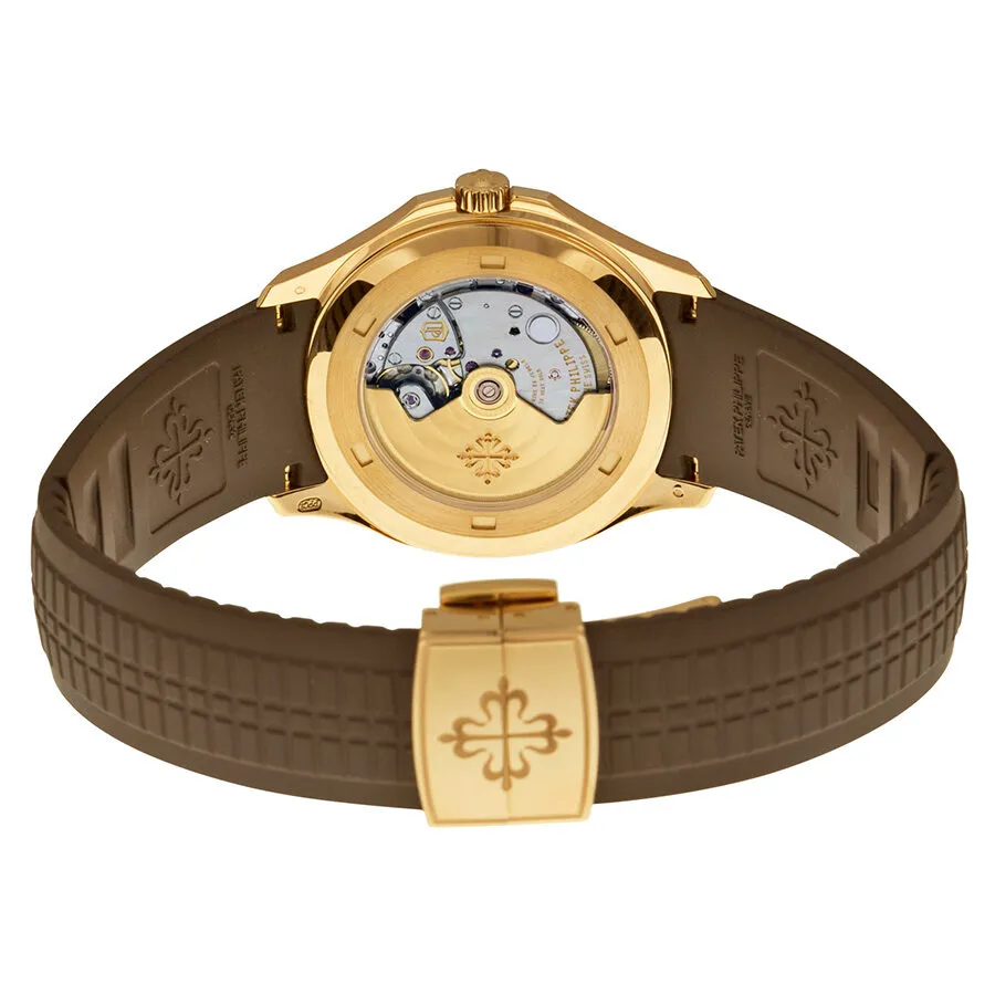 Patek Philippe Aquanaut Brown Dial 18k Rose Gold Brown Rubber Automatic Men's Watch 5167R-001