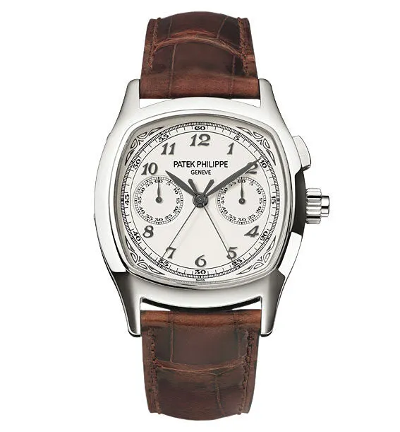 Patek Philippe Complications Automatic Chronograph White Dial Men's Watch 5950A-001