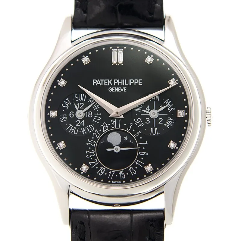 Patek Philippe Grand Complications Black Diamond Dial Automatic Men's Watch 5140P-013