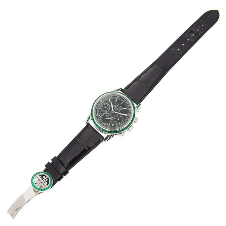 Patek Philippe Grand Complications Chronograph Diamond Black Dial Men's Watch 5271-13P-001