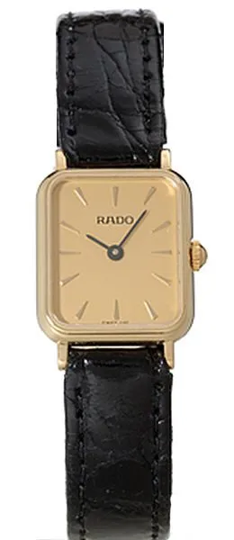 Rado Gold Rectangle Ladies Watch R91181255