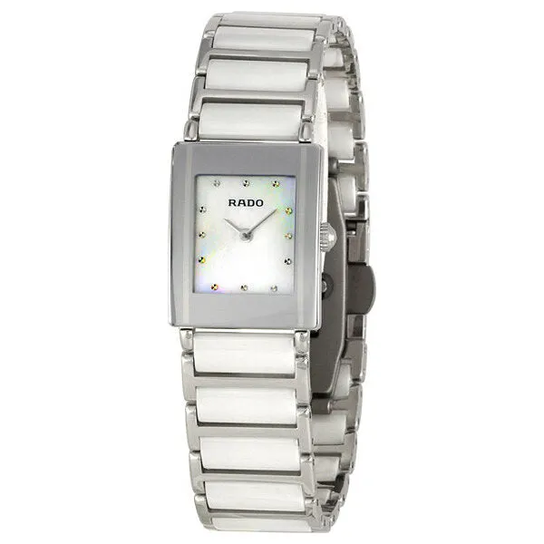 Rado Integral Steel White Ceramic MOP Ladies Watch R20488902
