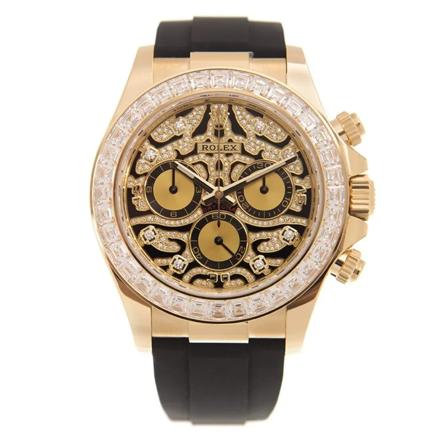 Rolex Cosmograph Daytona Eye of the Tiger Chronograph Automatic Chronometer Diamond Men's Watch 116588TBR-0003
