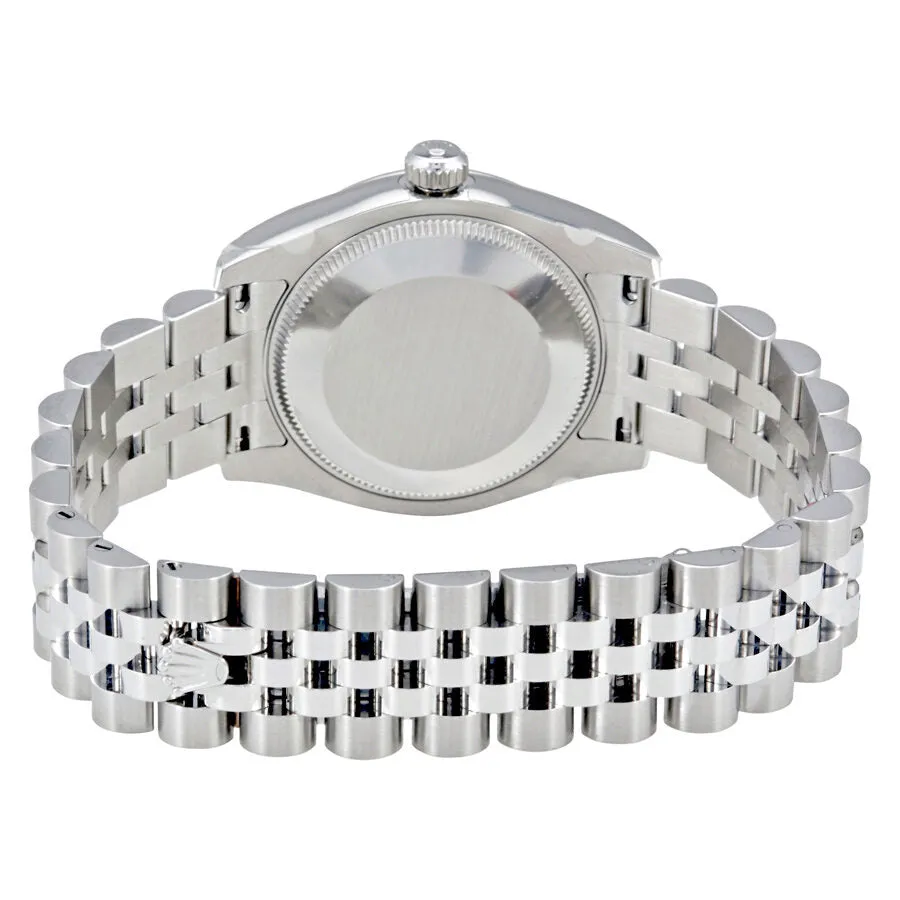 Rolex Datejust 31 Purple Dial Diamond Stainless Steel 18K White Gold Ladies Watch 178274PURDJ