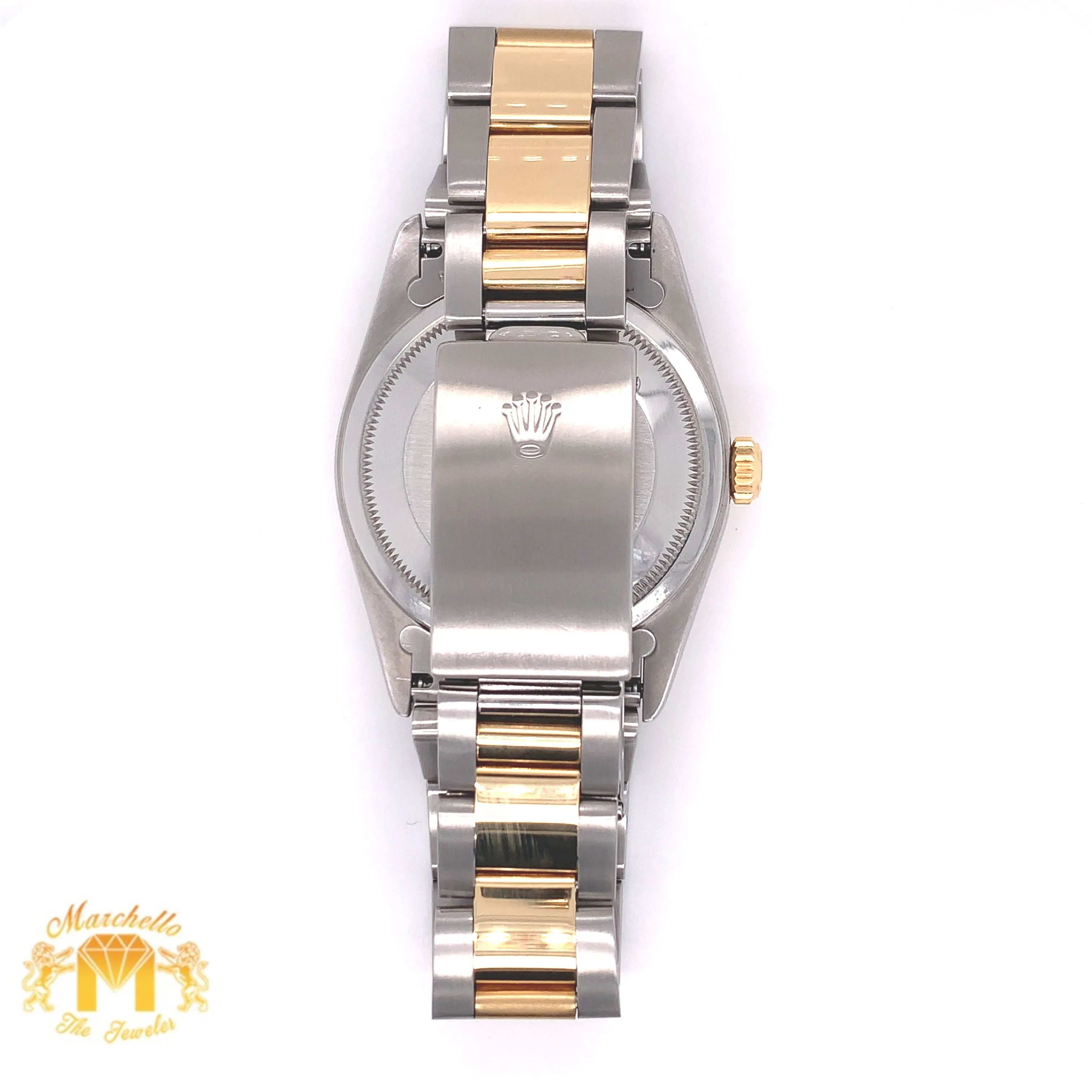 Rolex Datejust Watch with Two-tone Oyster Bracelet (36 mm, roman numerals dial)