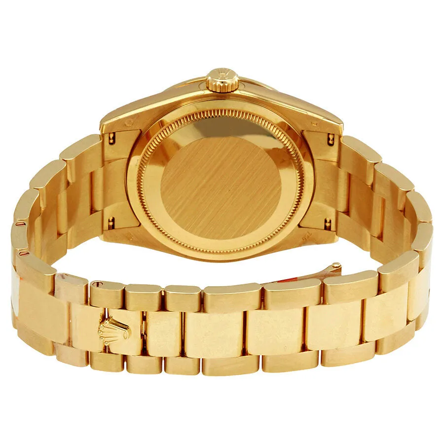 Rolex Day-Date 36 Carousel of Lavender Jade Dial Ladies 18kt Yellow Gold Oyster Watch 118348LVDO
