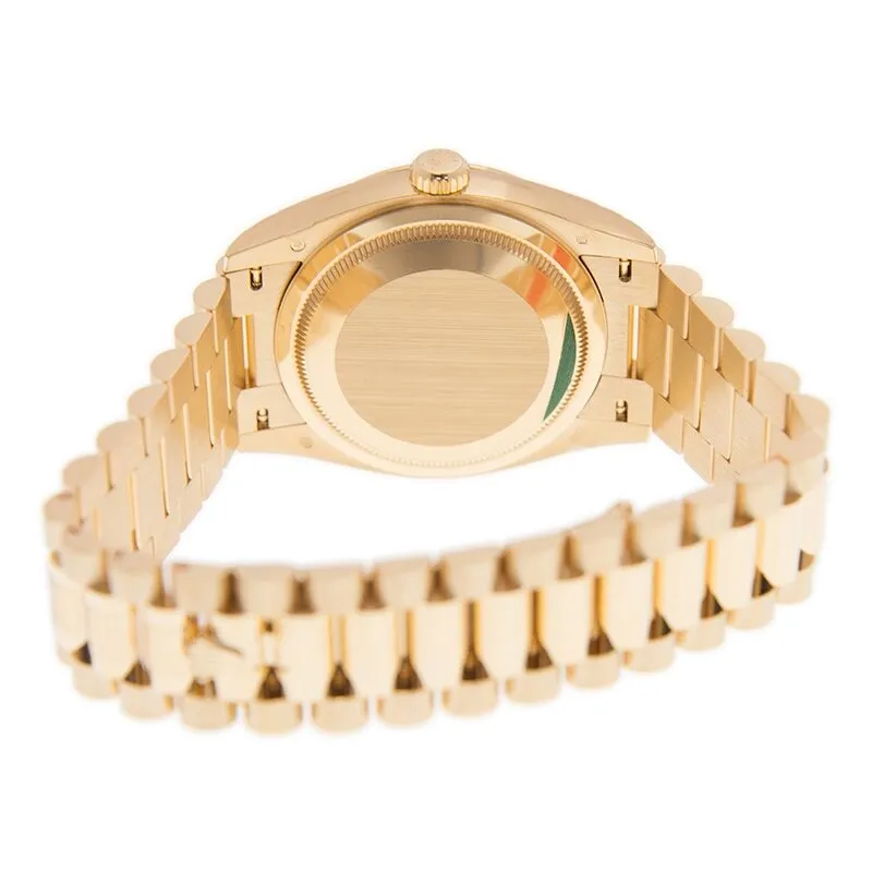 Rolex Day-Date 36 Champagne Diamond Dial 18kt Yellow Gold President Watch 128238CDP