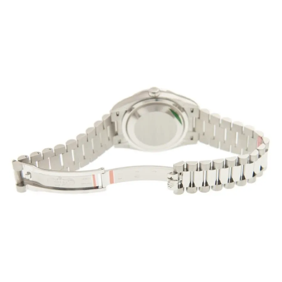 Rolex Day-Date 36 Mother of Pearl Diamond Dial 18kt White Gold President Watch 128349MDP