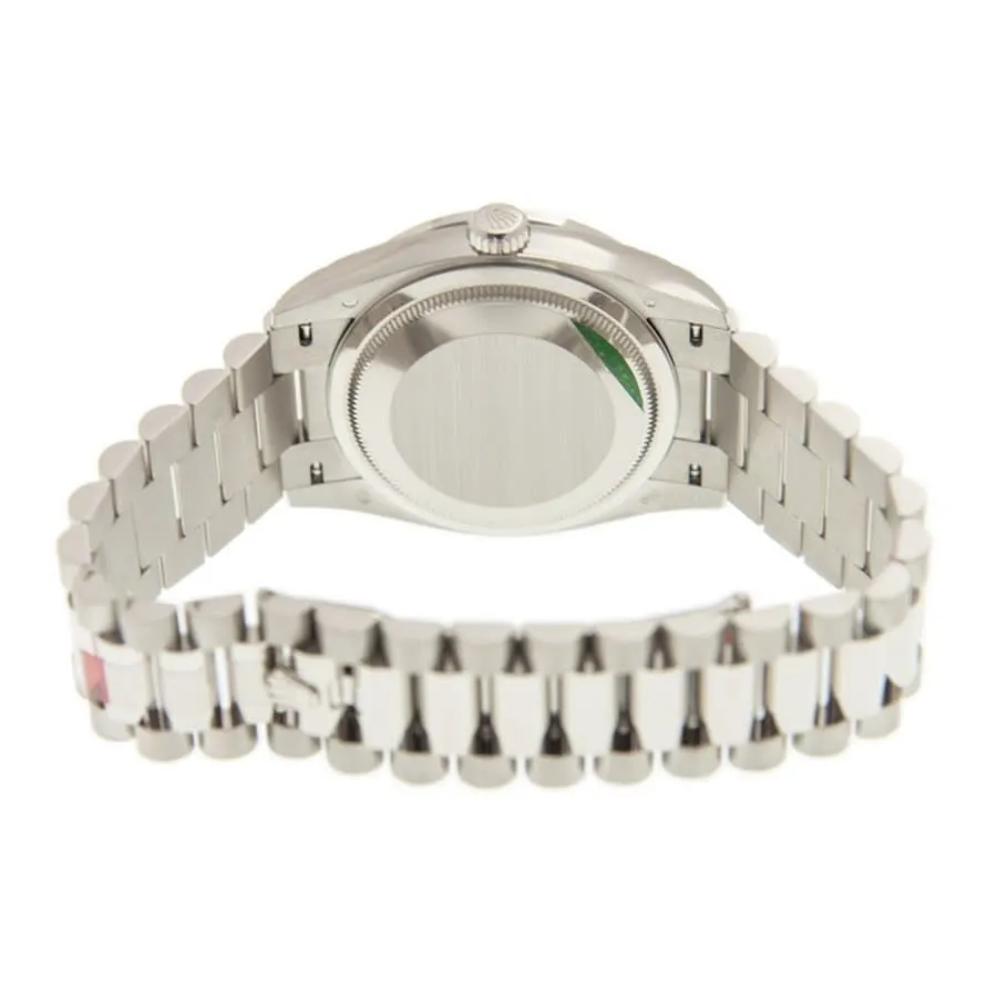 Rolex Day-Date 36 Mother of Pearl Diamond Dial 18kt White Gold President Watch 128349MDP
