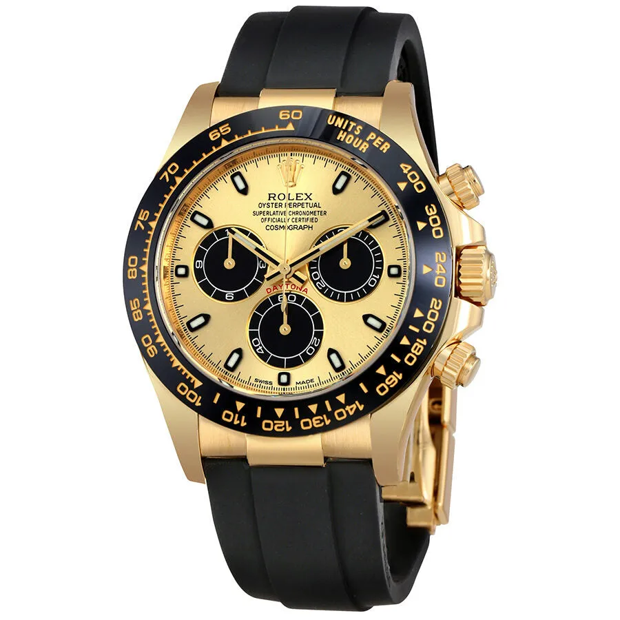 Rolex Oyster Perpetual Champagne Dial Automatic Men's Chronograph Watch 116518LN