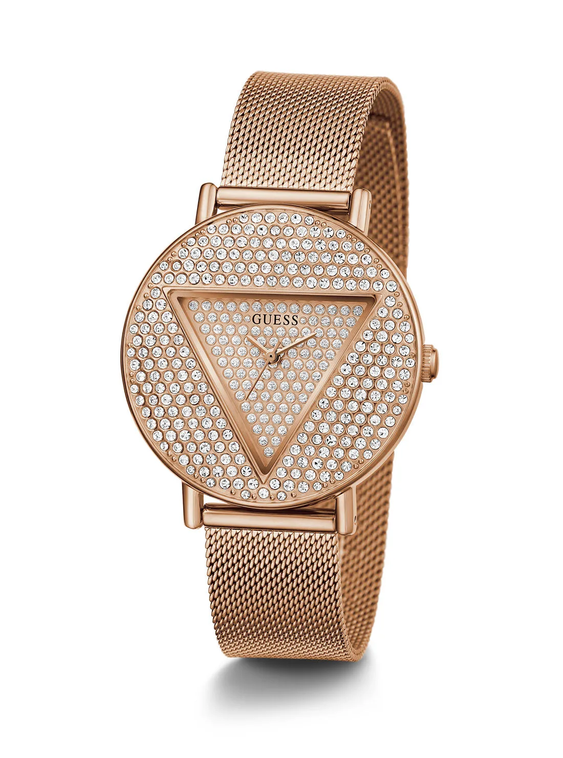 Rose Gold Iconic Crystal Mesh Watch