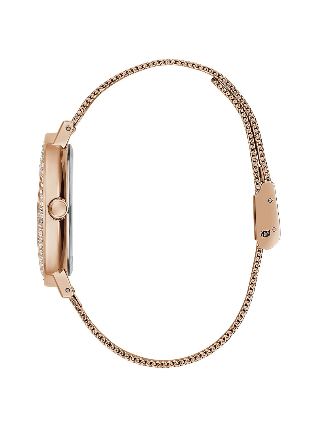 Rose Gold Iconic Crystal Mesh Watch