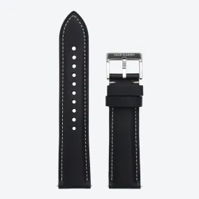 Stitched Leather Strap (Black)
