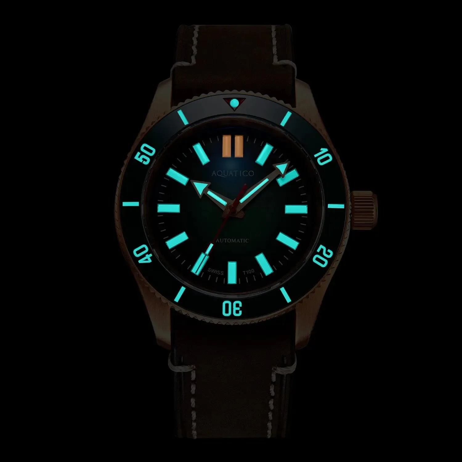 Super Star Bronze Tritium Green Dial(SWISS MADE Sellita sw200-1)