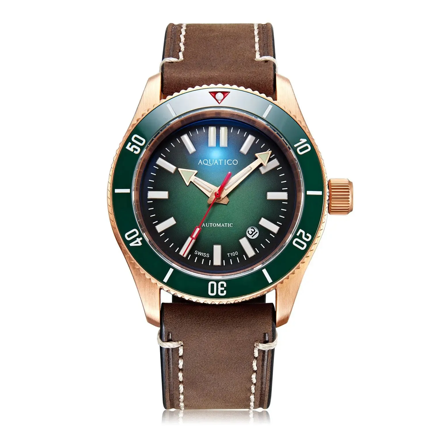 Super Star Bronze Tritium Green Dial(SWISS MADE Sellita sw200-1)