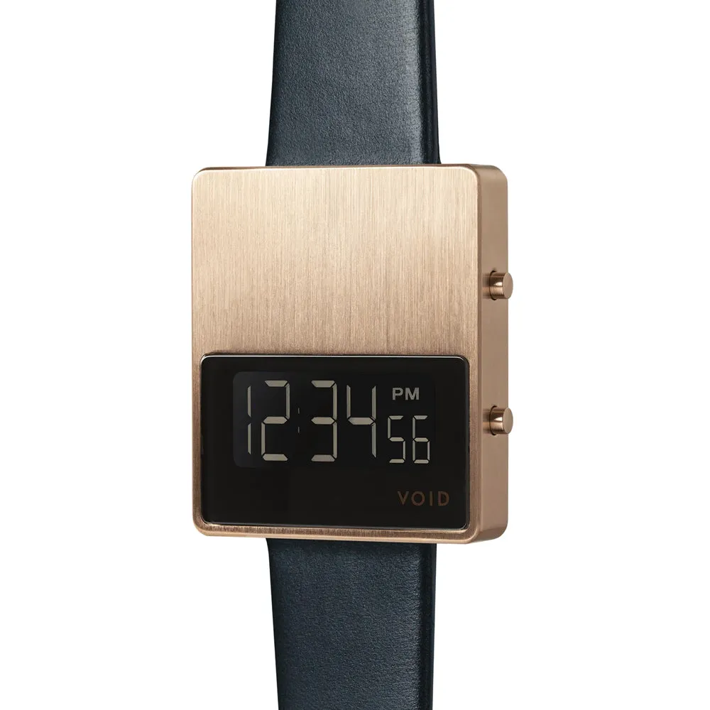 V01MKII Digital Watch: Copper   Black