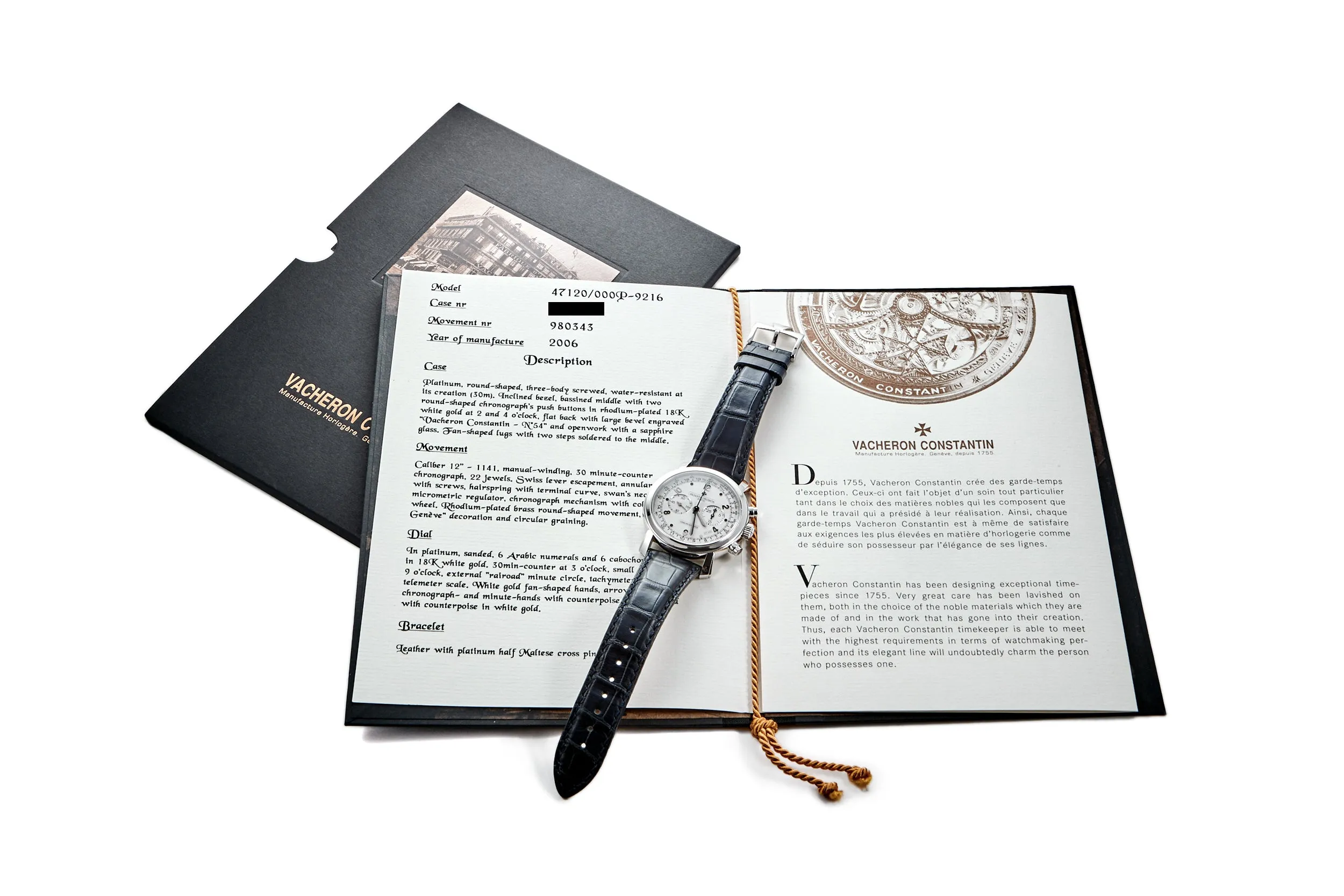 Vacheron Constantin Malte Chronographe Platine