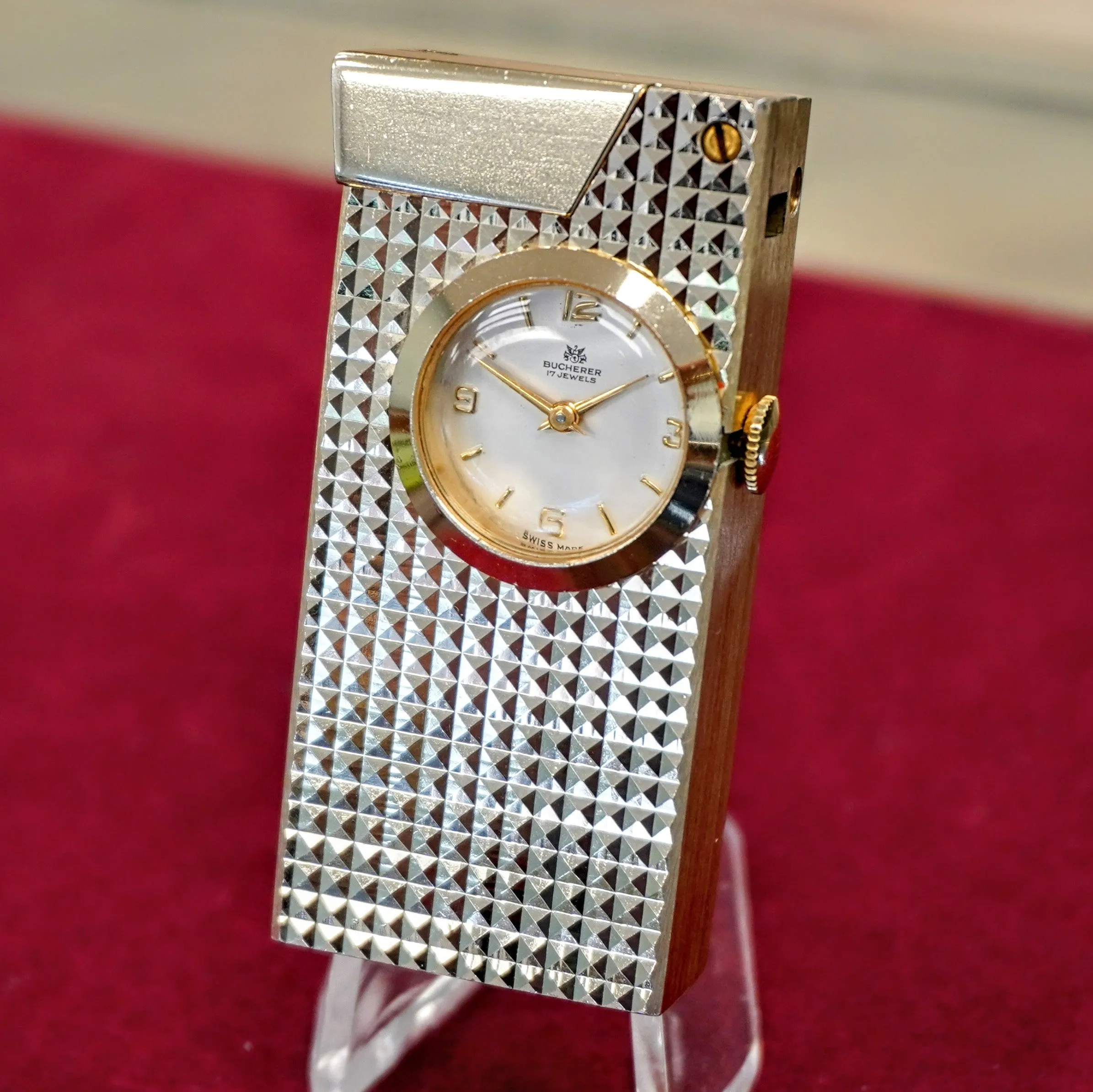 Vintage BUCHERER Lighter Swiss Made Mechanical Watch 17 Jewels