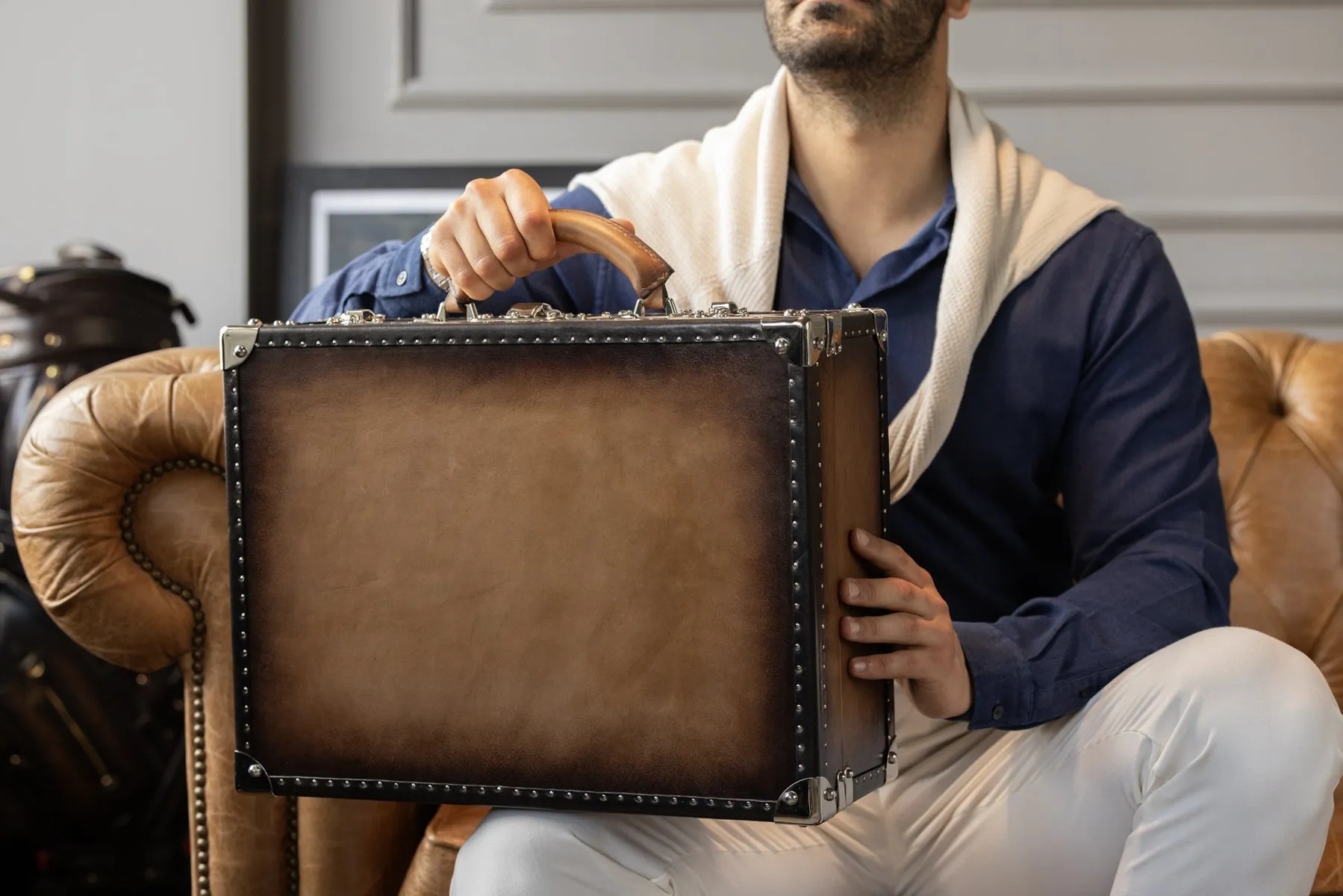 Watch Trunk - Patina Java Brown