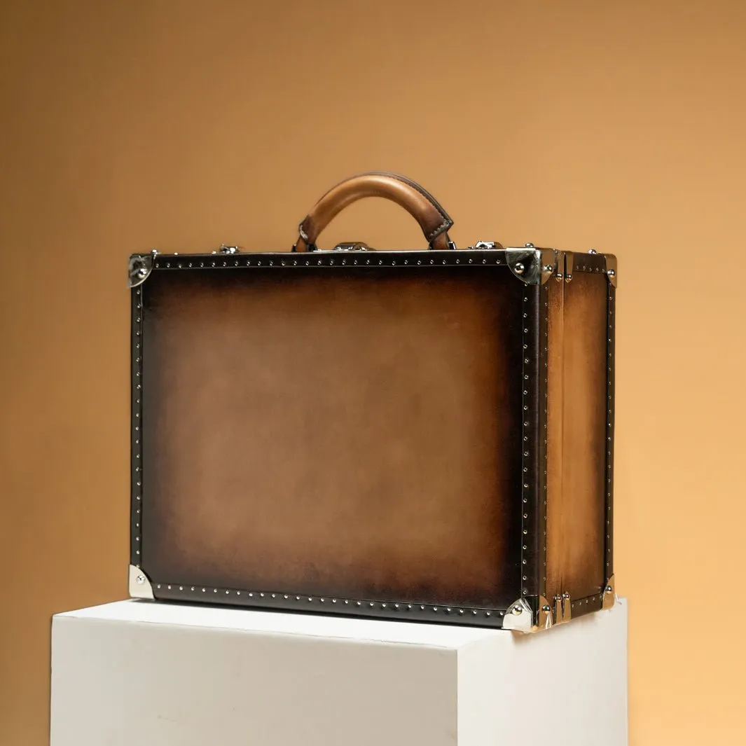 Watch Trunk - Patina Java Brown