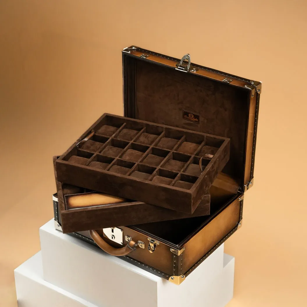 Watch Trunk - Patina Java Brown