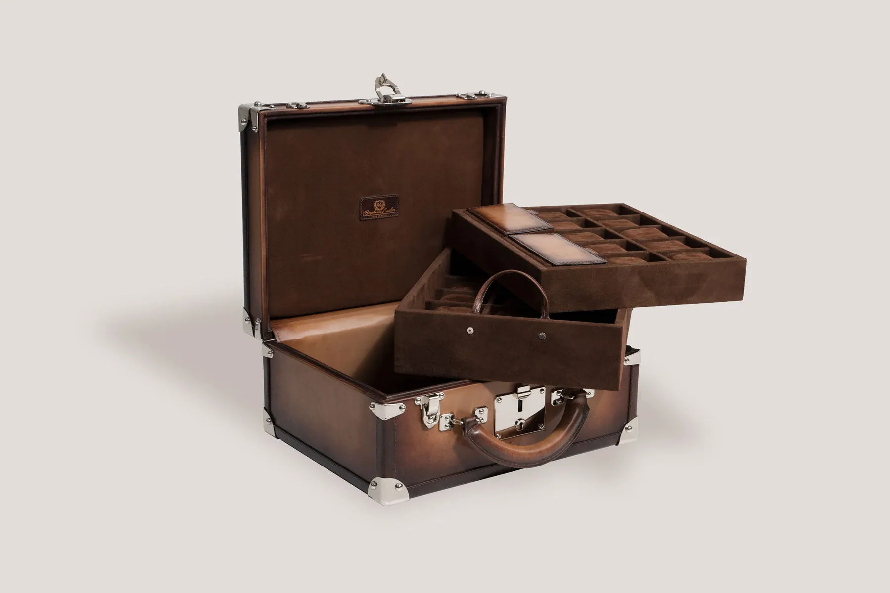 Watch Trunk - Patina Java Brown