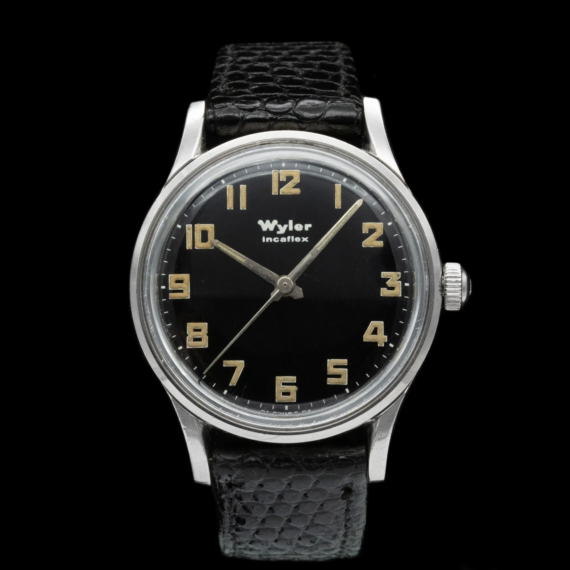 Wyler - 1970's Incaflex Military Style Watch 1-1162