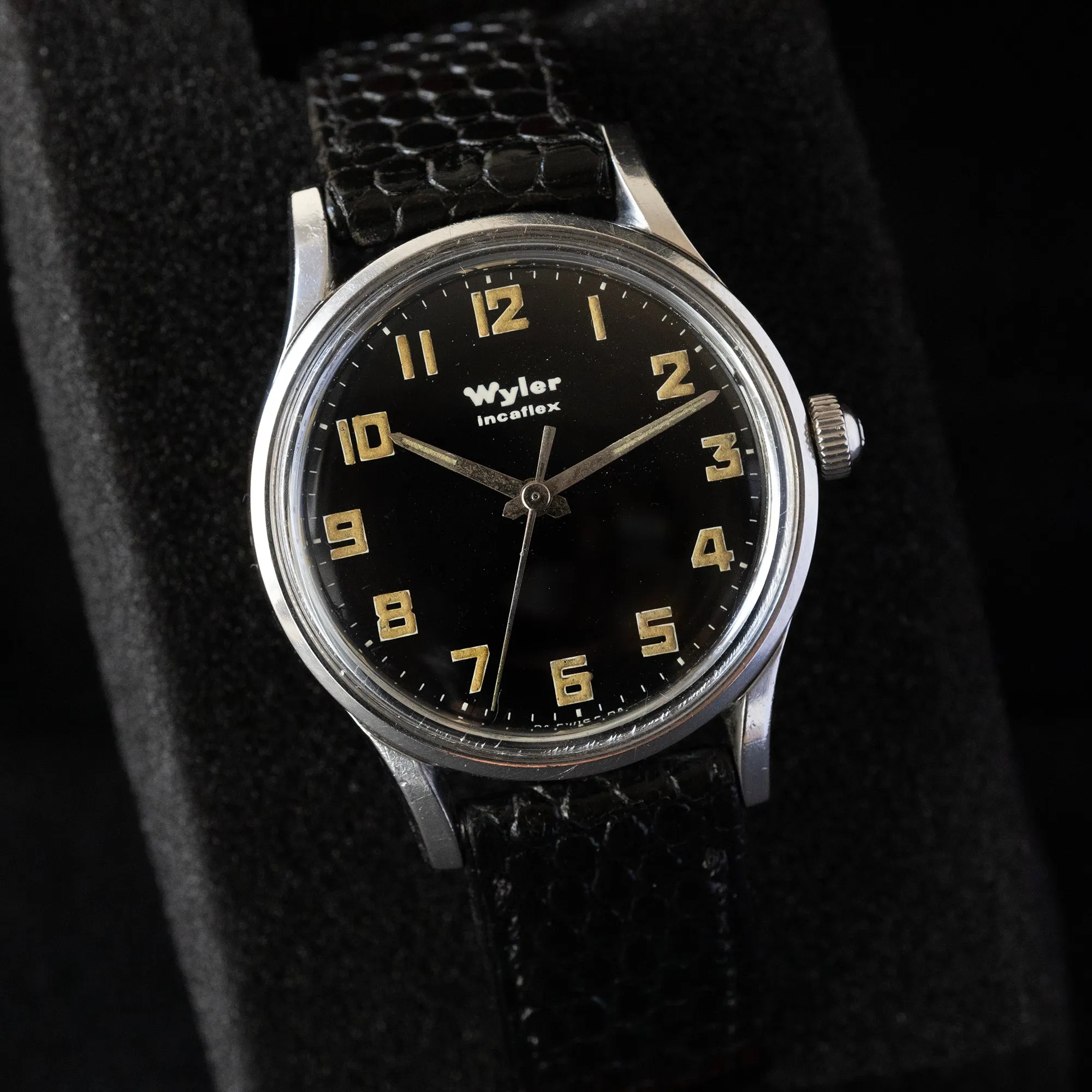 Wyler - 1970's Incaflex Military Style Watch 1-1162