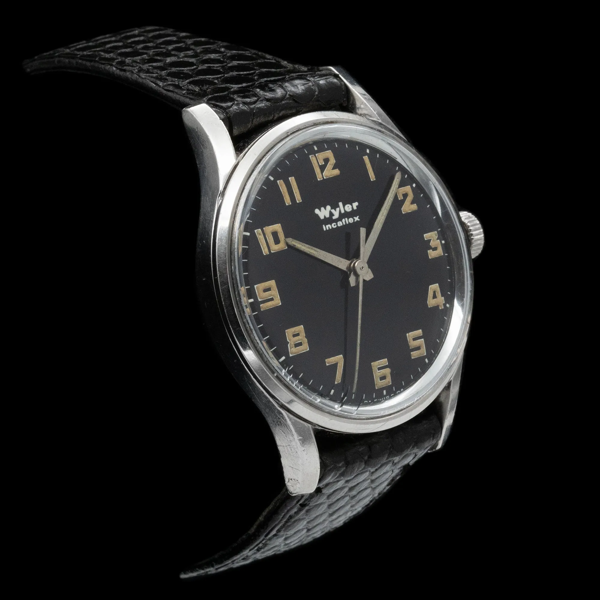 Wyler - 1970's Incaflex Military Style Watch 1-1162